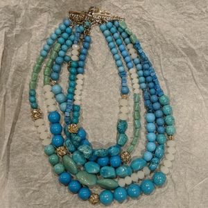 Chico's multi-strand beaded necklace